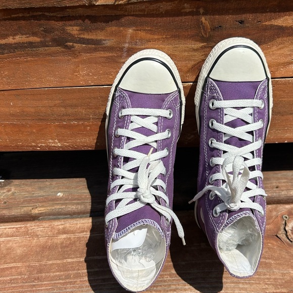 Converse Violet High-Top Sneakers - Picture 10 of 13